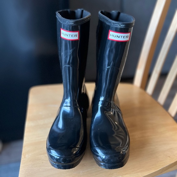 Women\'s Original Short Gloss Rain Boots (glossy black)